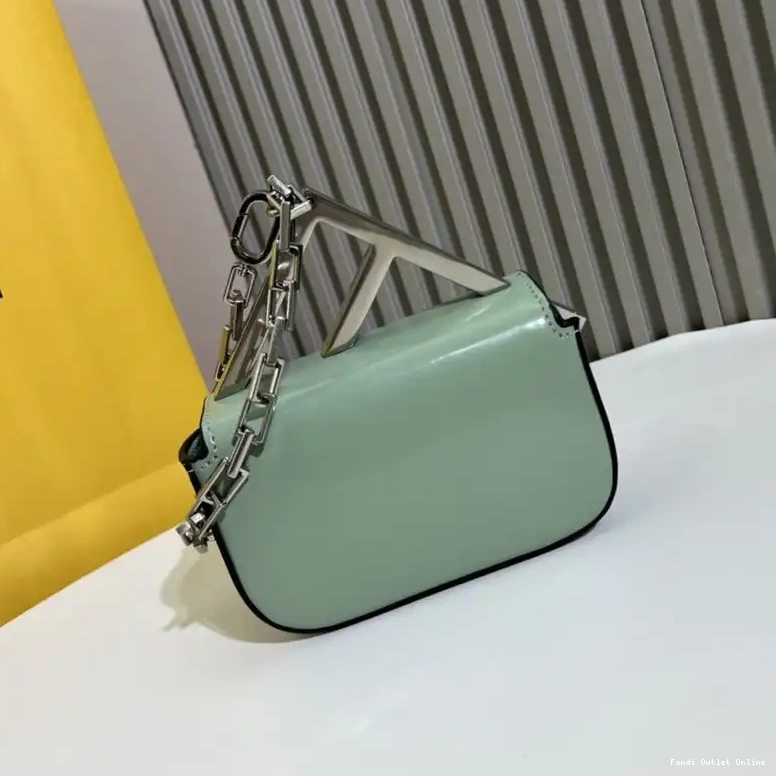 Cheap Green Calf Fendi Nano Bag In Leather F 0630